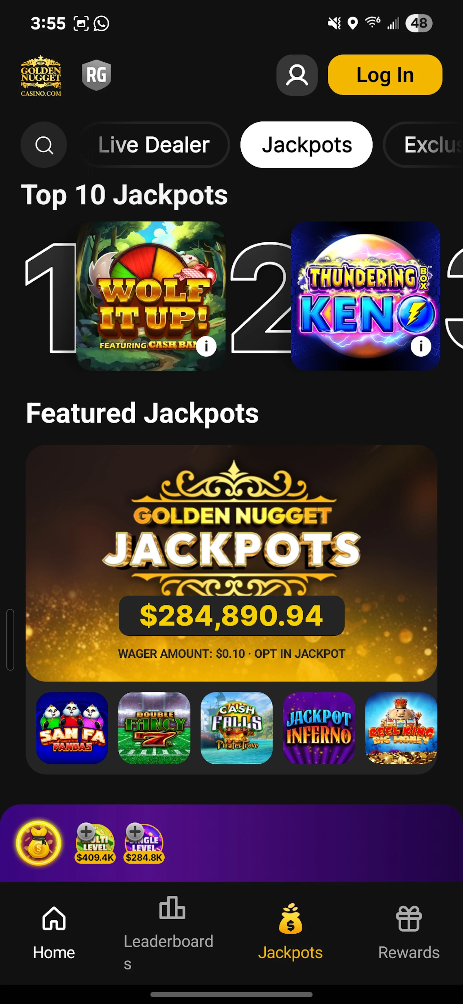 Golden Nugget Online Casino App Jackpots