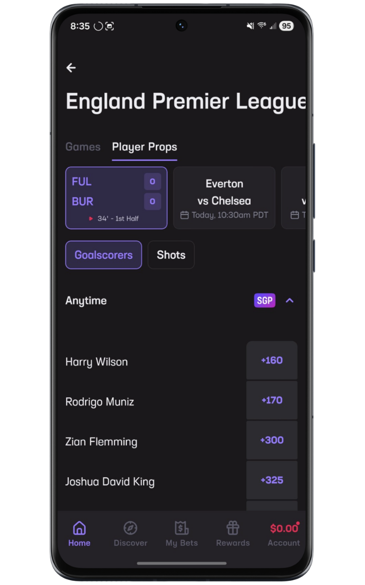 Hard Rock Bet EPL Goalscorer Props