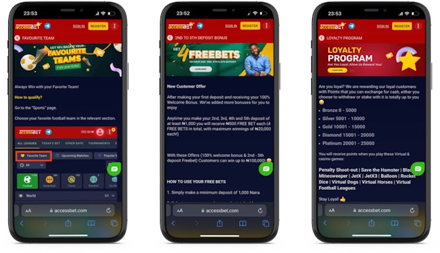 Accessbet mobile promos