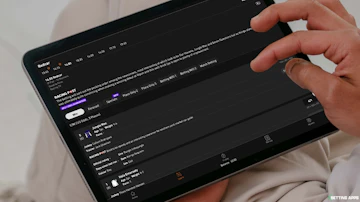An i Pad showing Racing Post runner data in Live Score Bet app