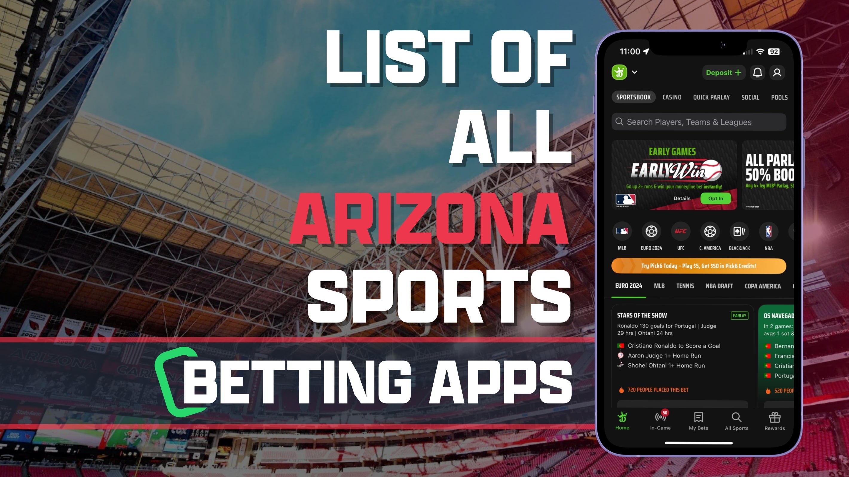 List of All Arizona Sports Betting Apps