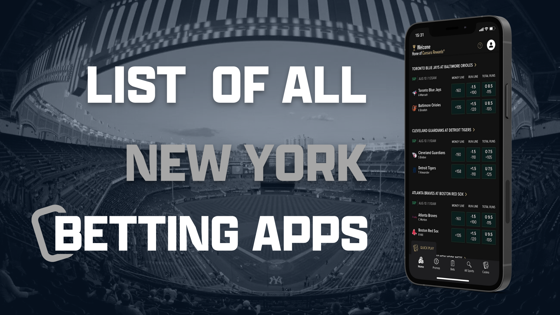 List Of All NY Sports Betting Apps | 9+ NY Betting Apps (2024)