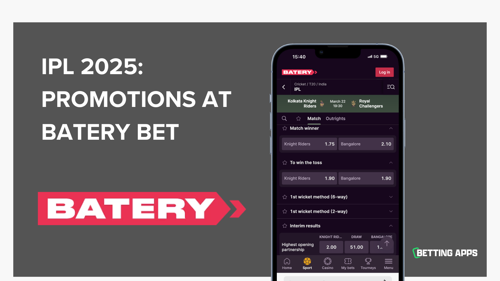 IPL 2025: Batery Bet's Promotions