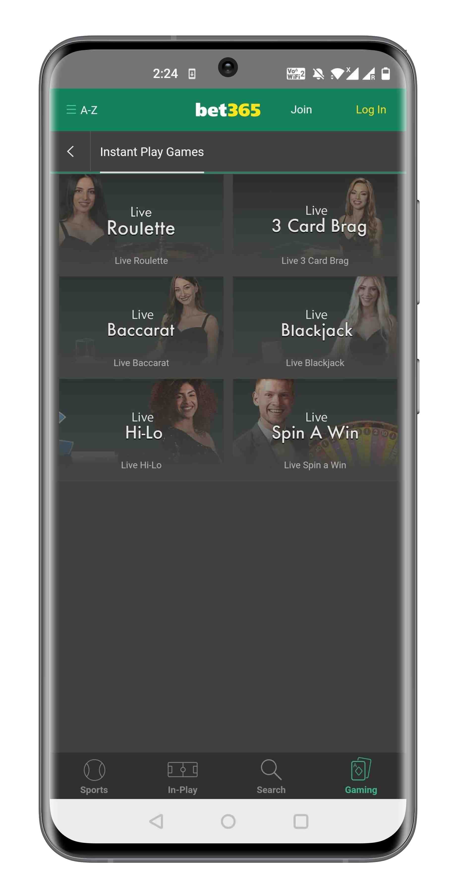 Bet365 App Casino Games