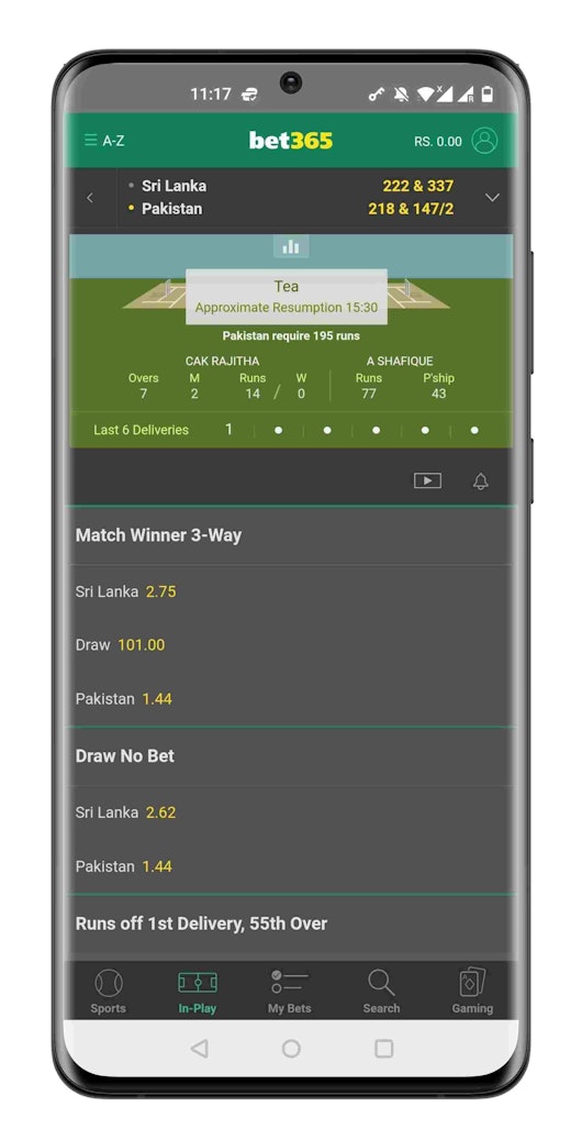 Bet365 Cricket Streaming