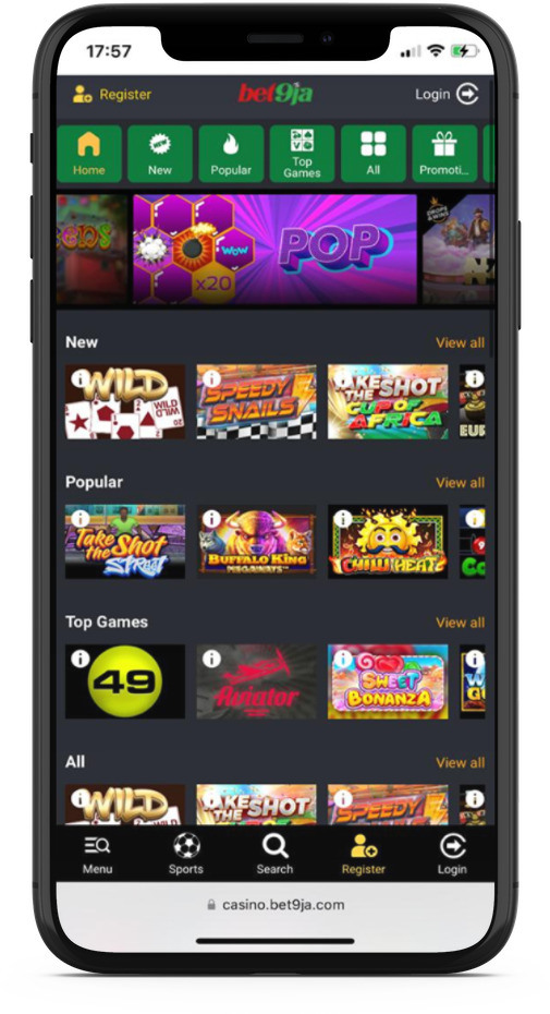 Bet9ja App Casino