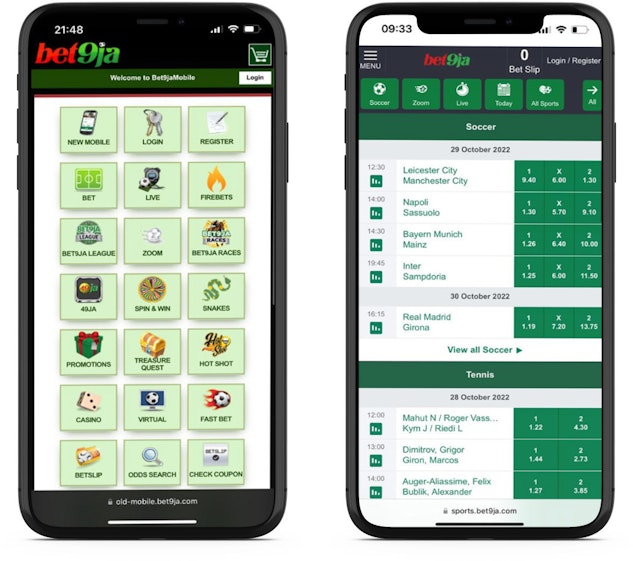 Bet9ja mobile old new