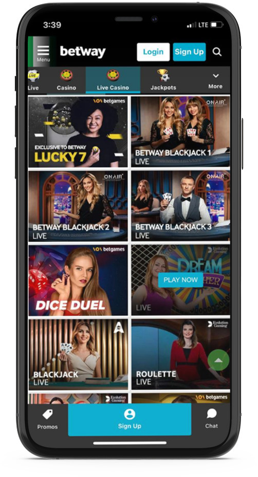 Betway App Live Casino