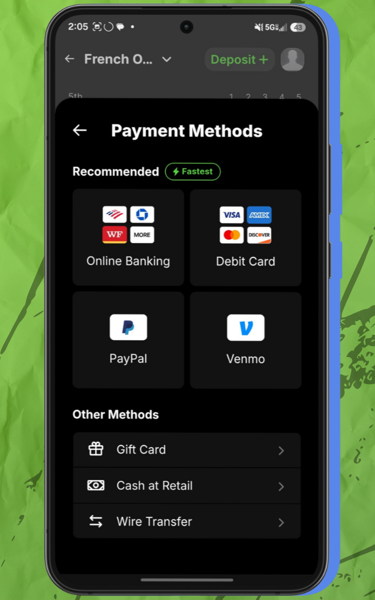 DraftKings Sportsbook Payment Options
