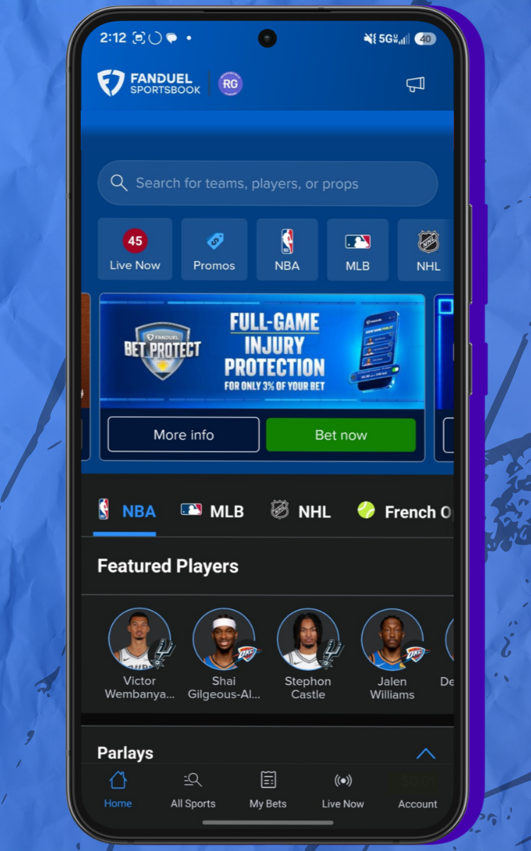 FanDuel Sportsbook Mobile Experience