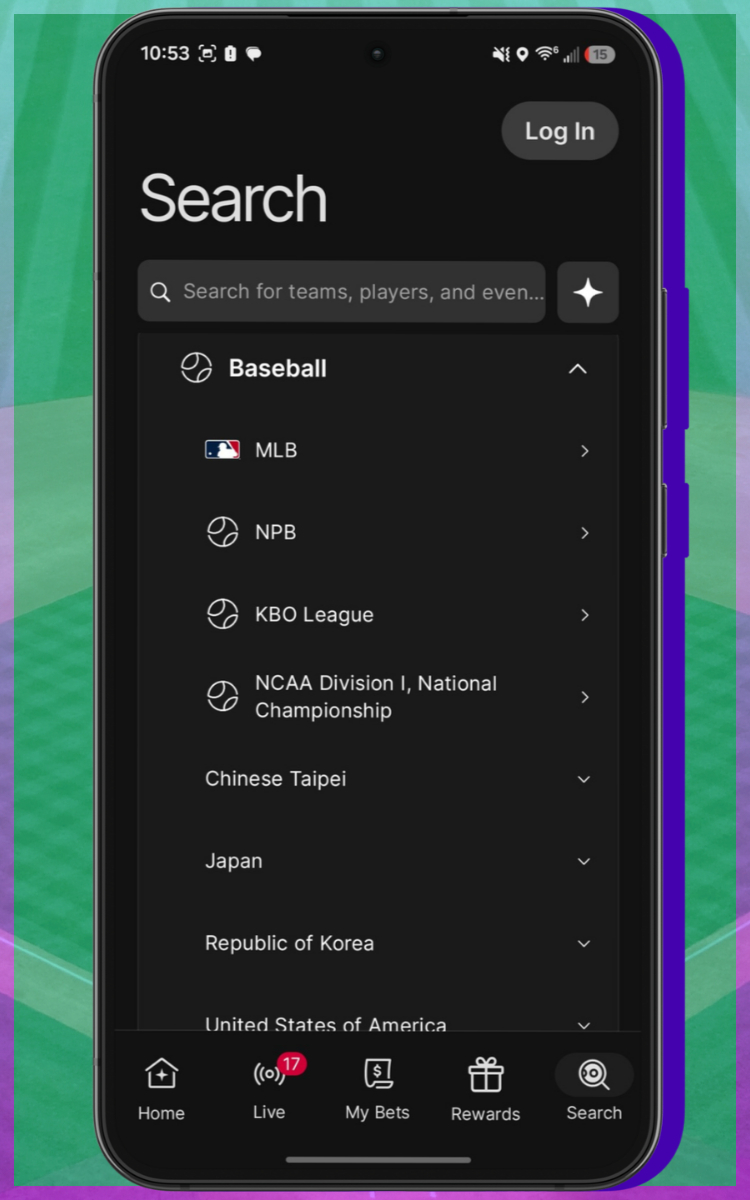 Fanatics Sportsbook Baseball Leagues