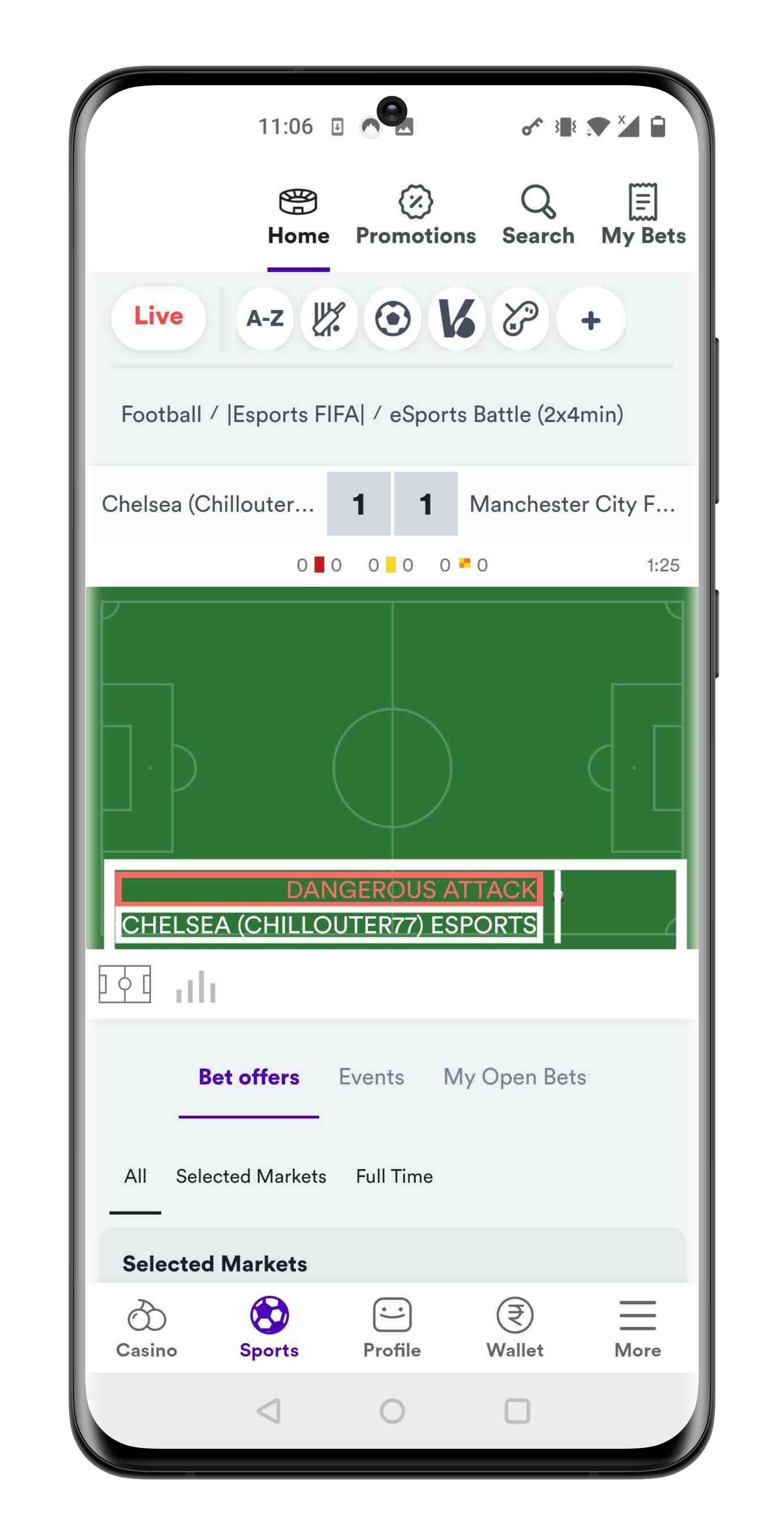 Casumo App Live Streaming