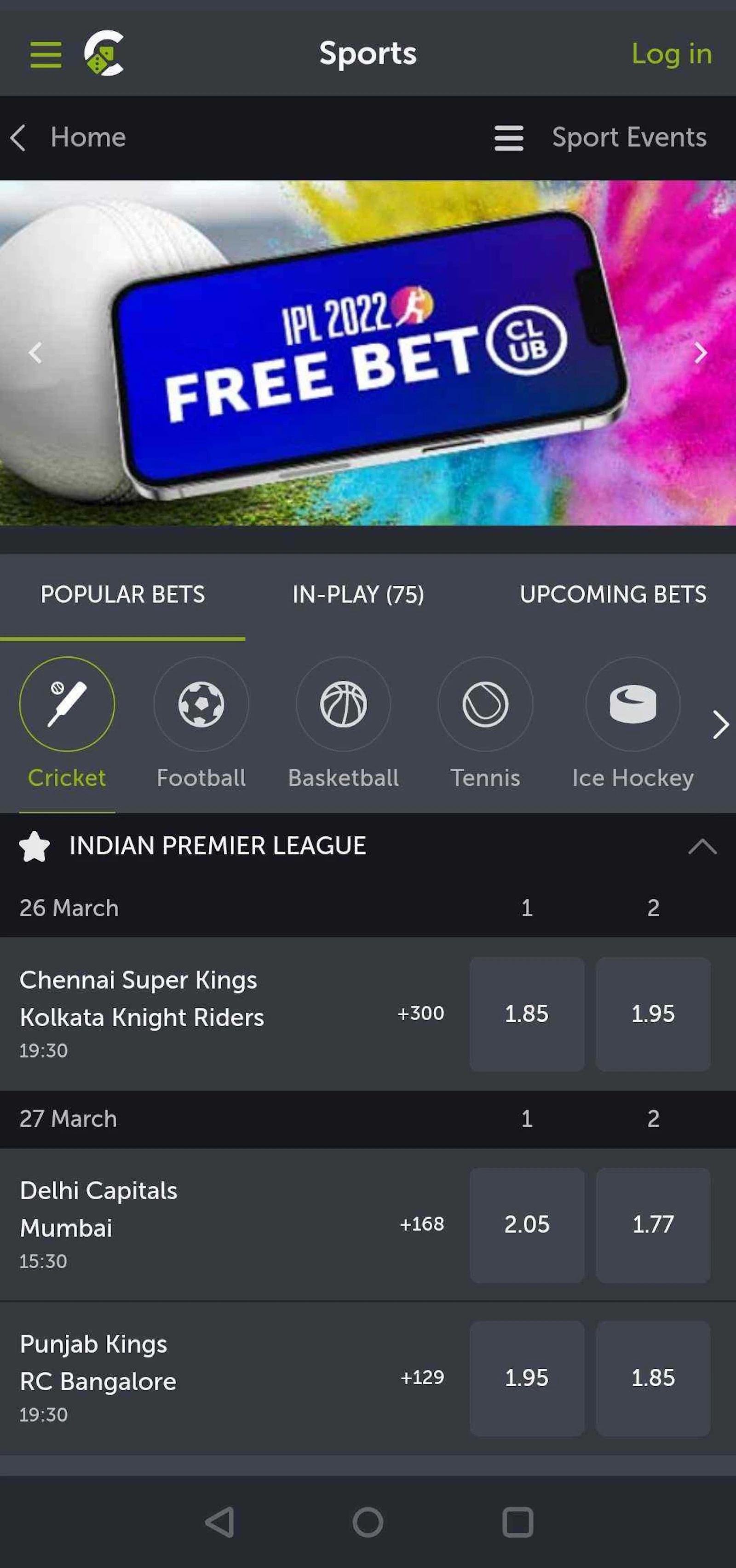 Come On App Sportsbook