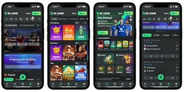 BC Game App Features Graphic