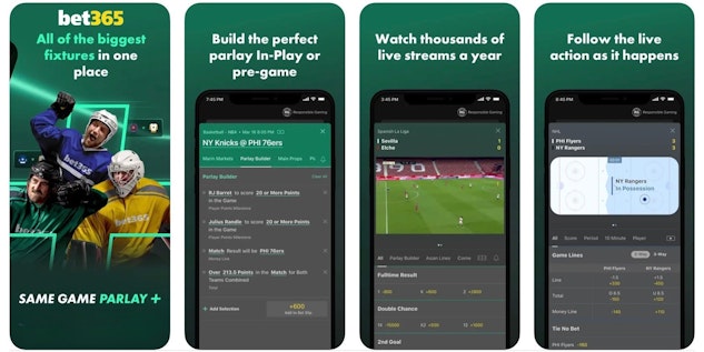 Bet365 App Features Graphic