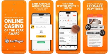 Leo Vegas App Features Graphic