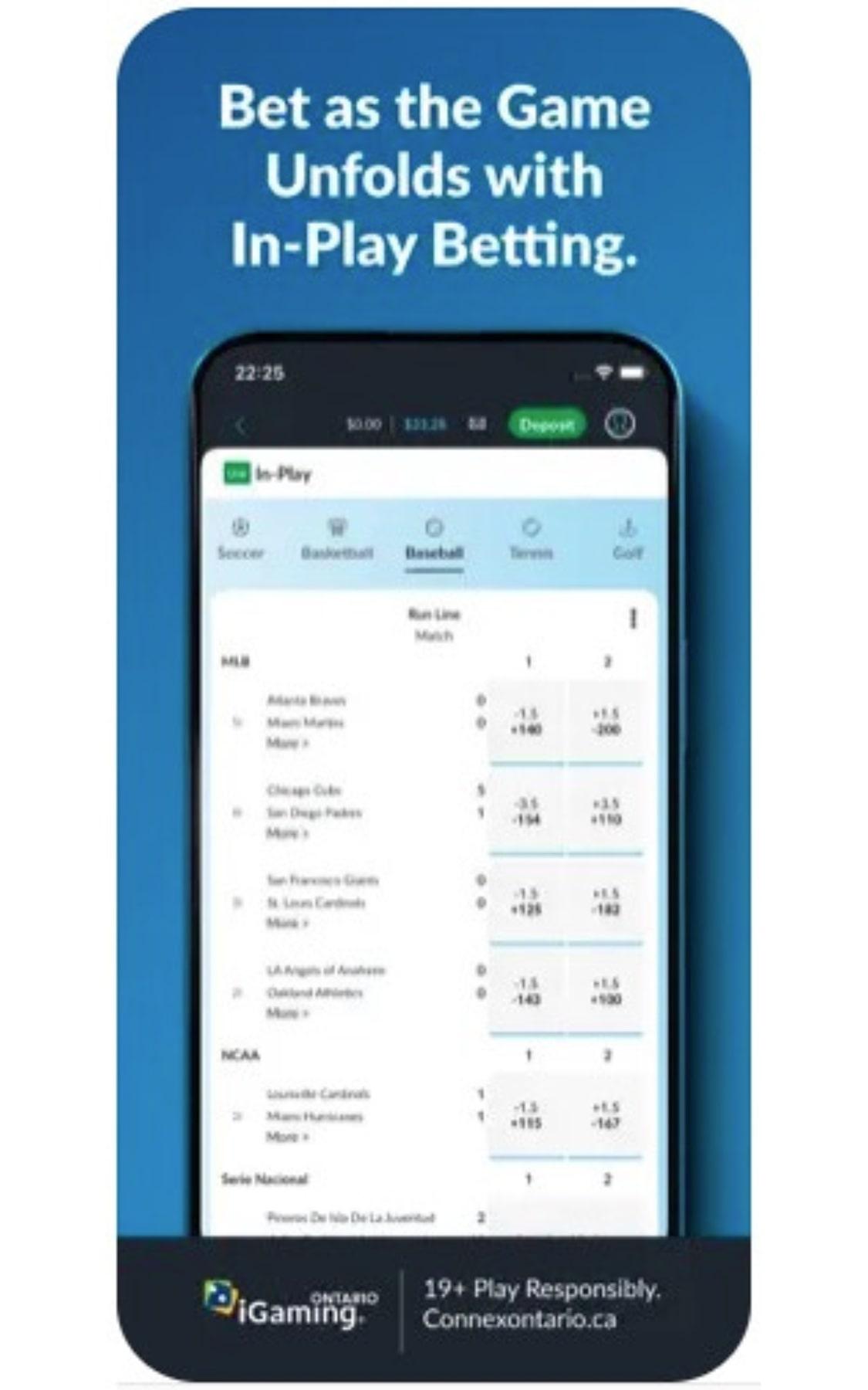 Great live in-play betting