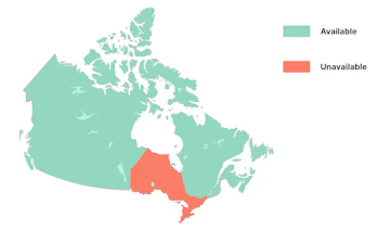Province map No ontario