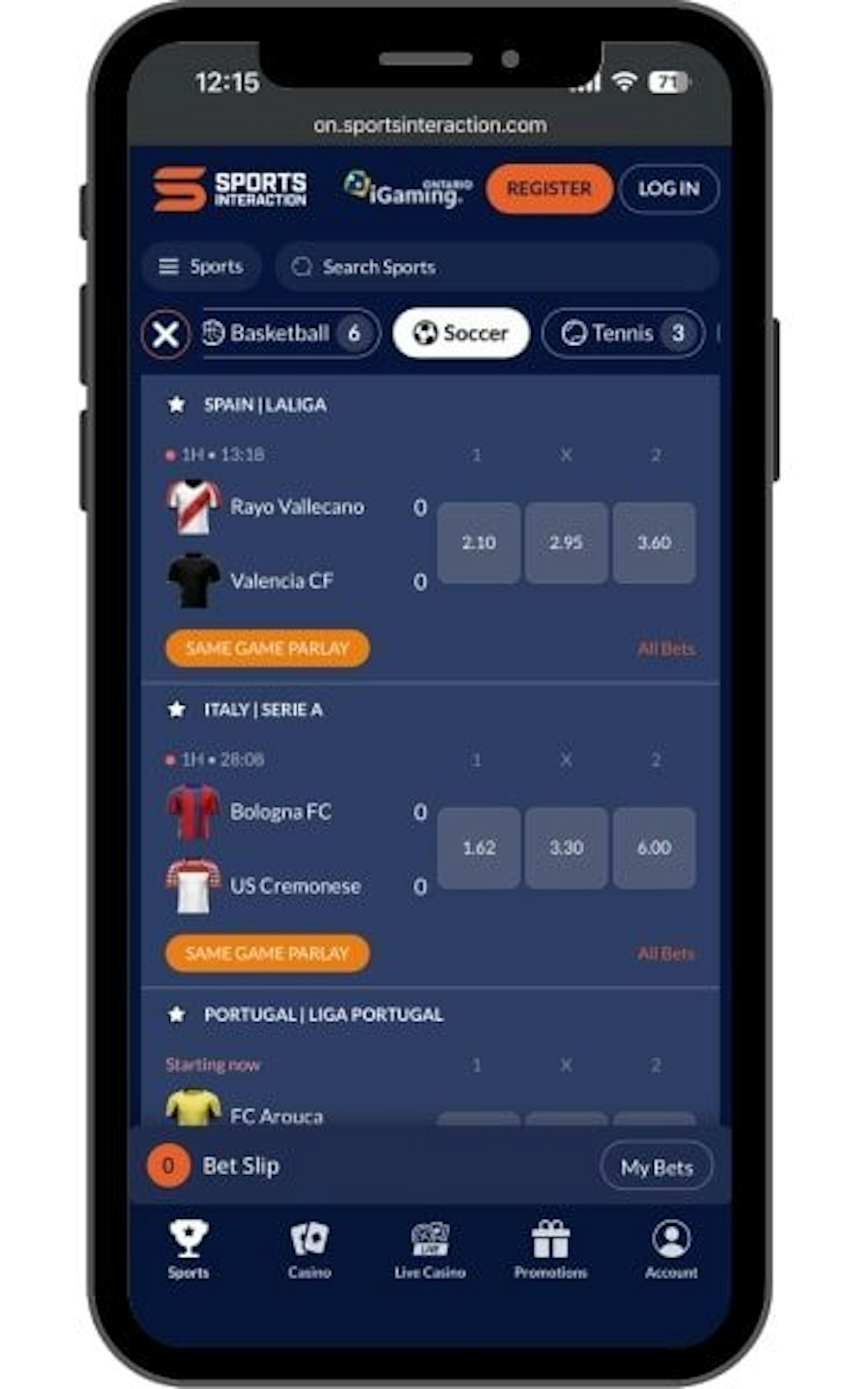 Many international markets available