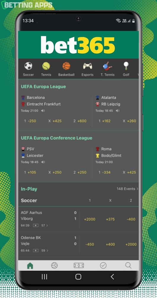 Bet365 Android branded