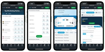 Betvictor first goal scorer iphone mock up