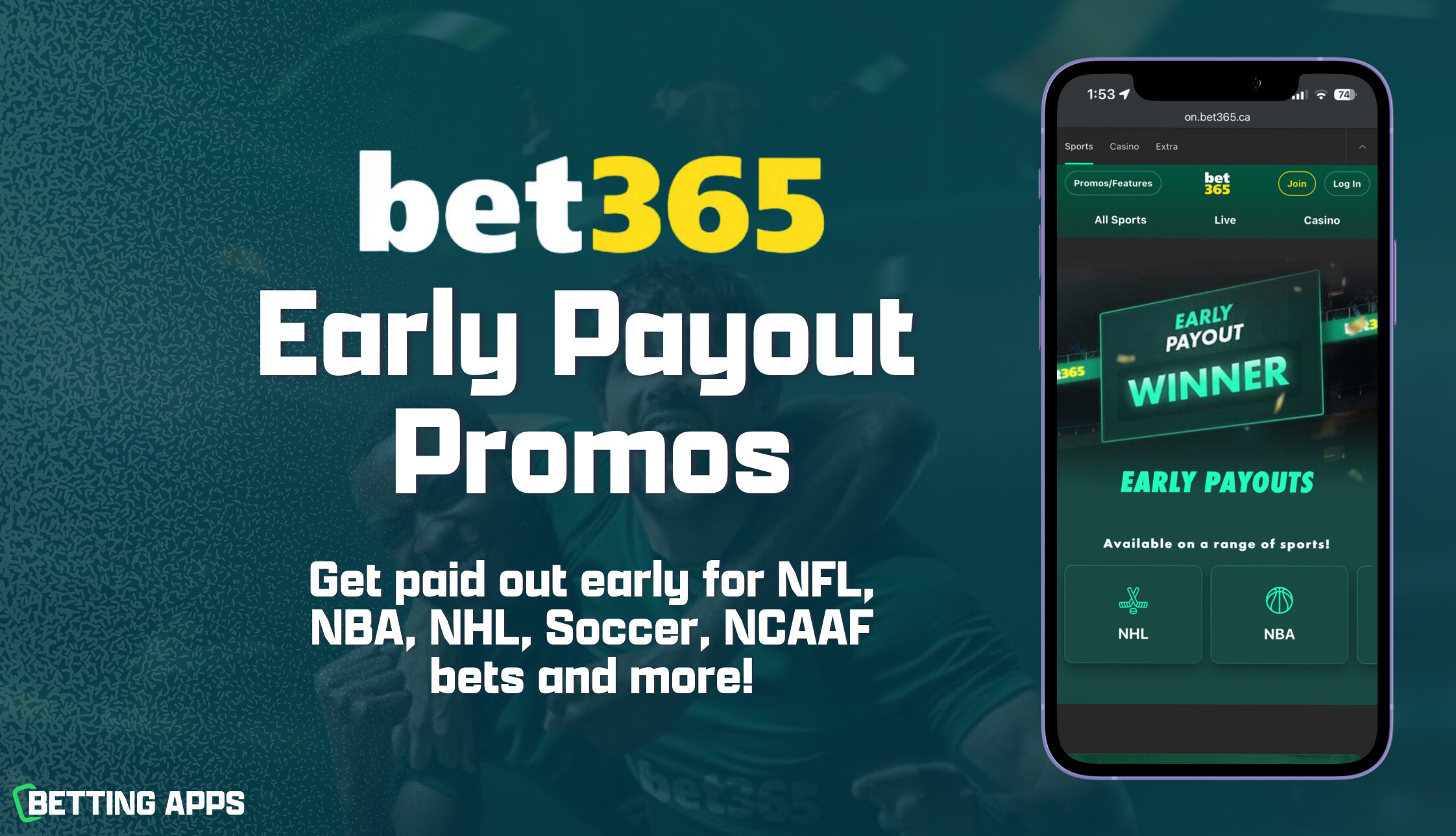 Bet365 Early Payout Promos