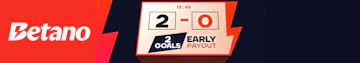 Betano early payout banner