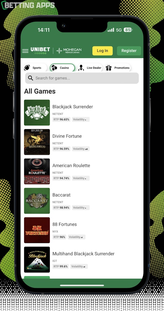 Unibet Casino Branded