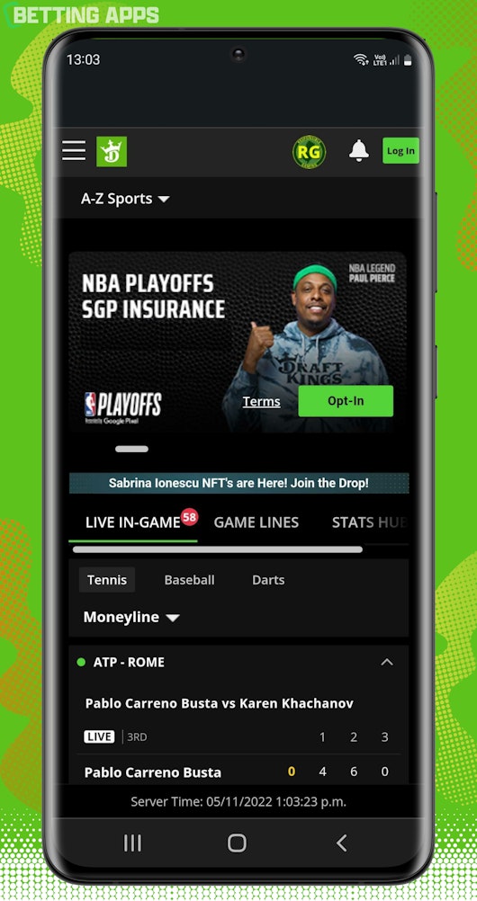 Draft Kings Android branded