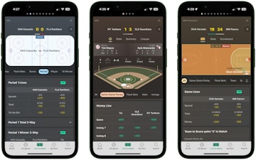 Bet365 live betting mockup trio