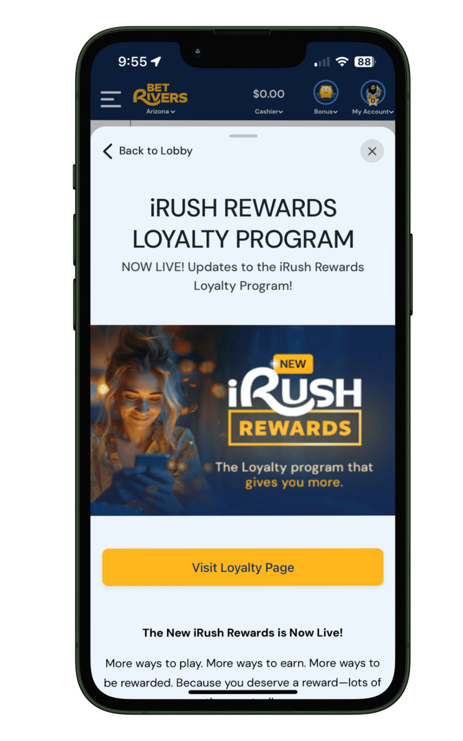 BetRivers App Rewards