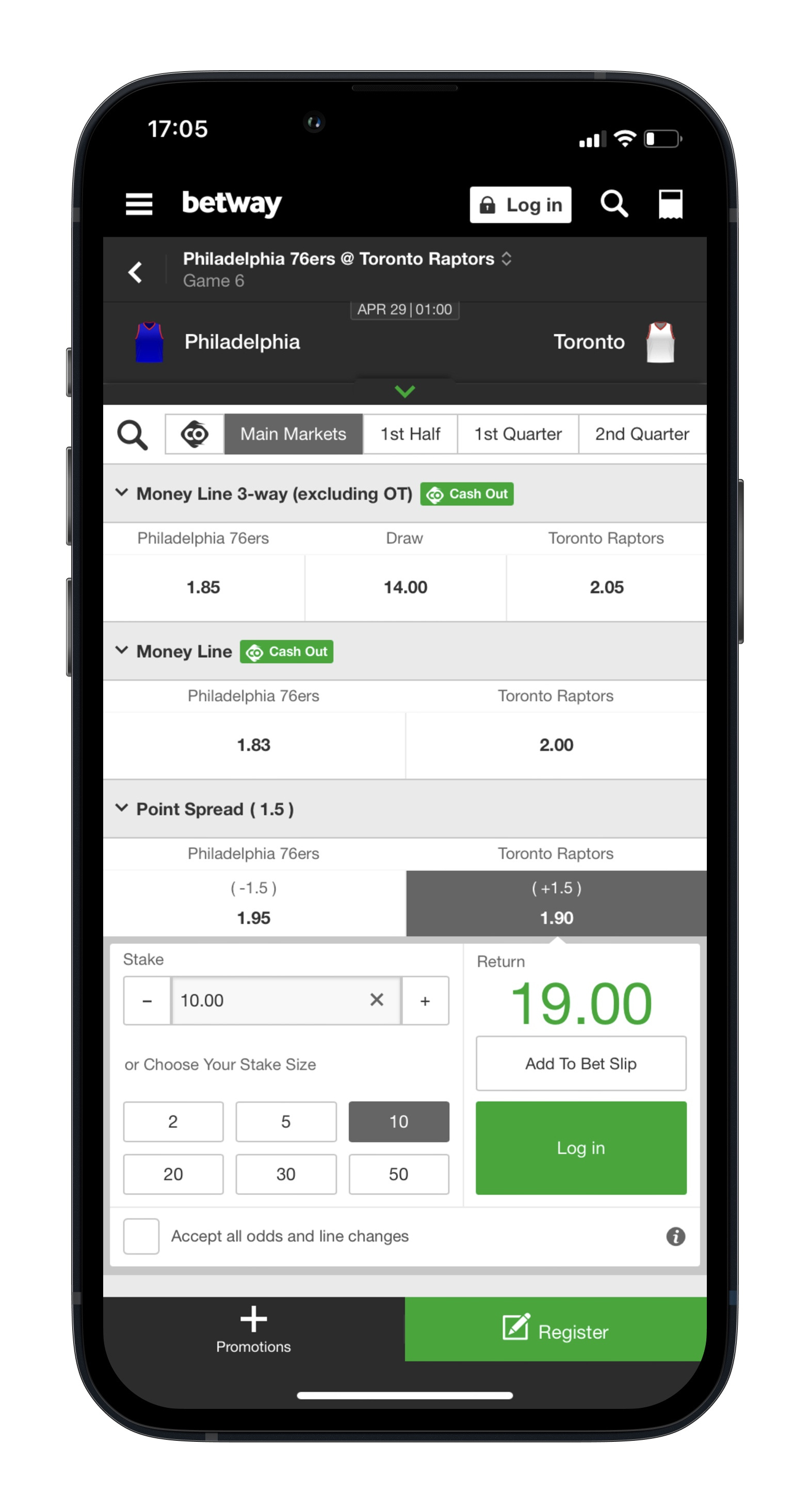 Betway Canada NBA Betting