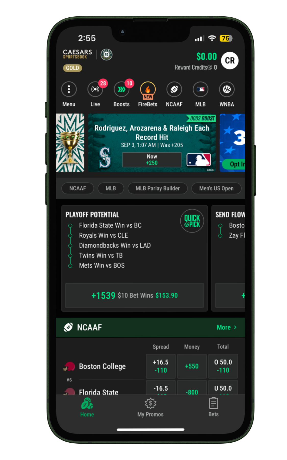 Caesars Sportsbook Home