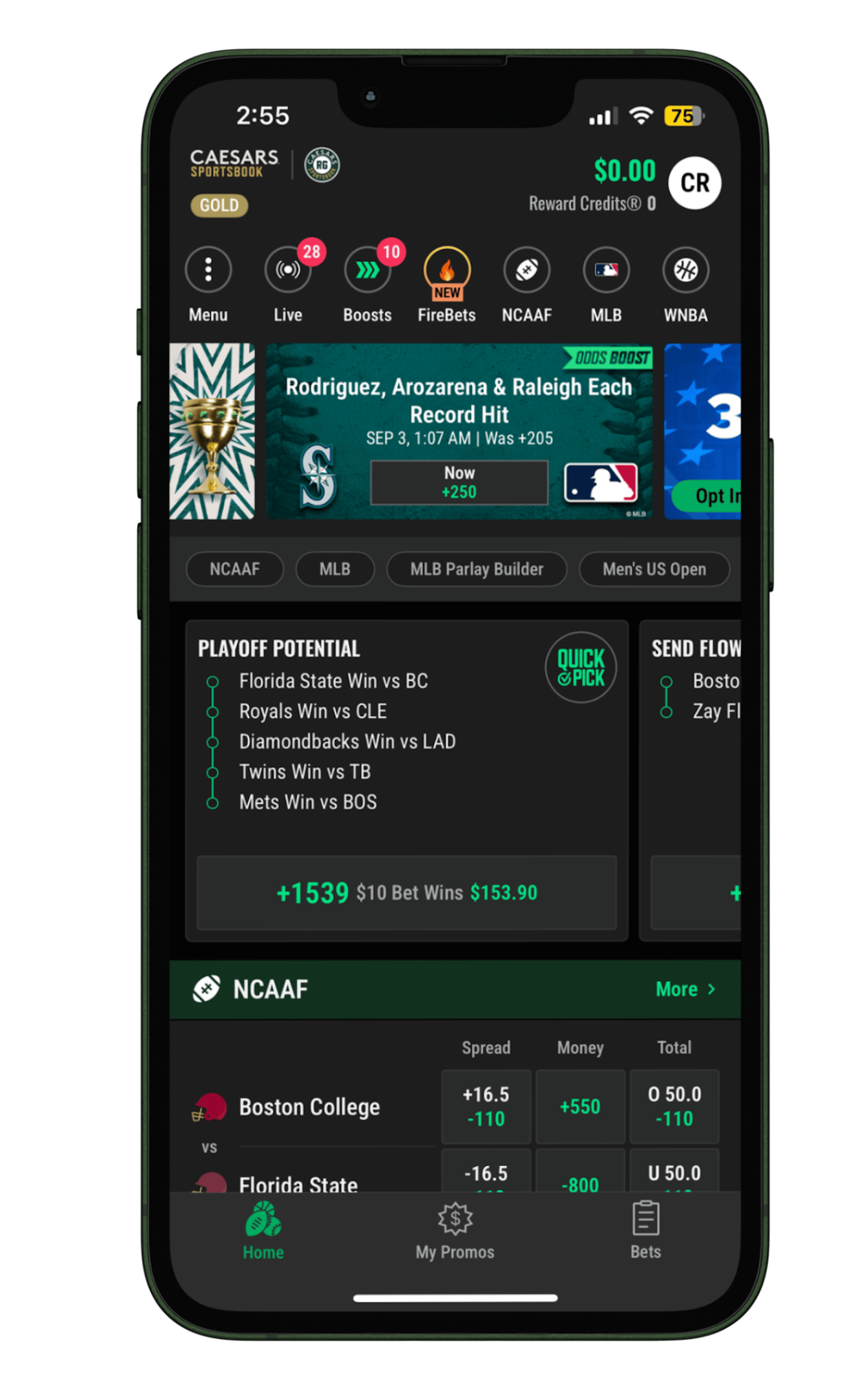 Caesars Sportsbook Home