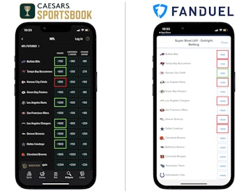 Caesars vs Fan Duel NFL Odds Apps