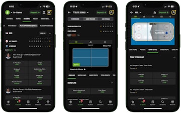 Draft Kings live betting mockup trio