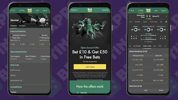 Example screenshots of the bet365 app on google pixel
