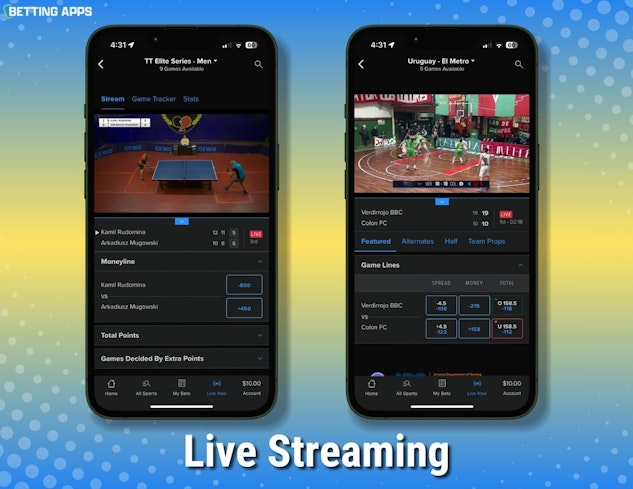 Fan Duel live streaming