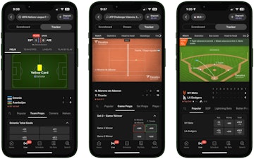 Fanatics live betting mockup trio