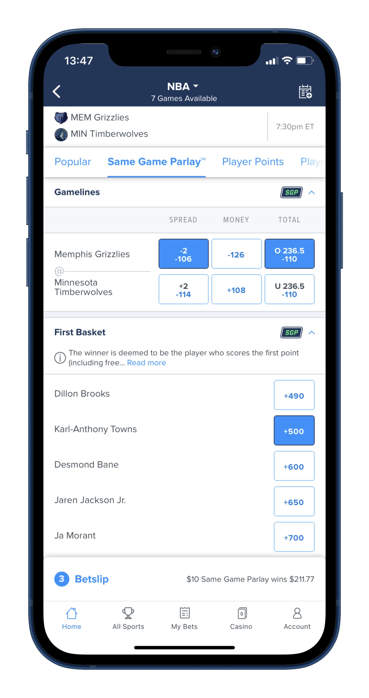 Fanduel Sportsbook App Same Game Parlay