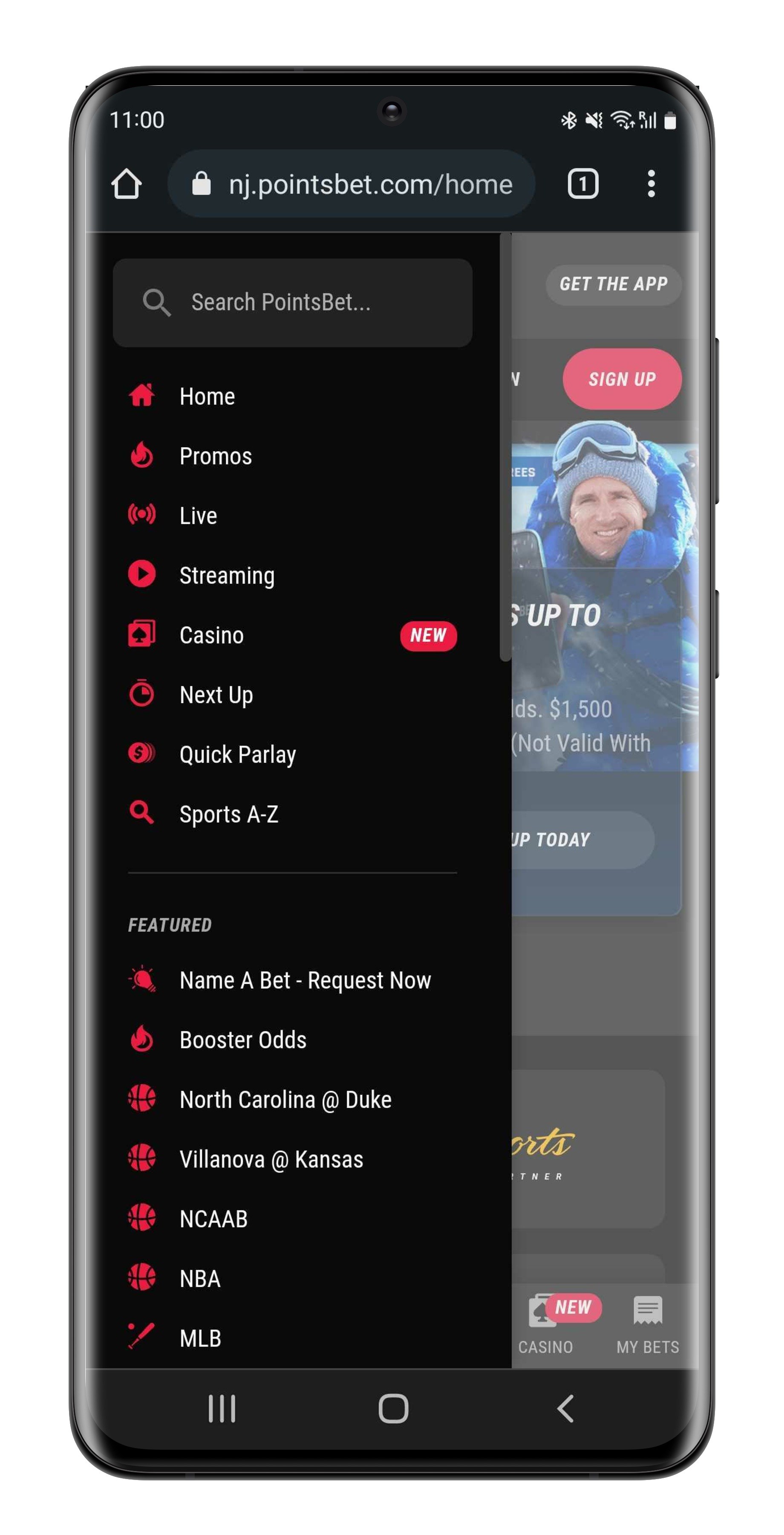 Points Bet Android Sportsbook