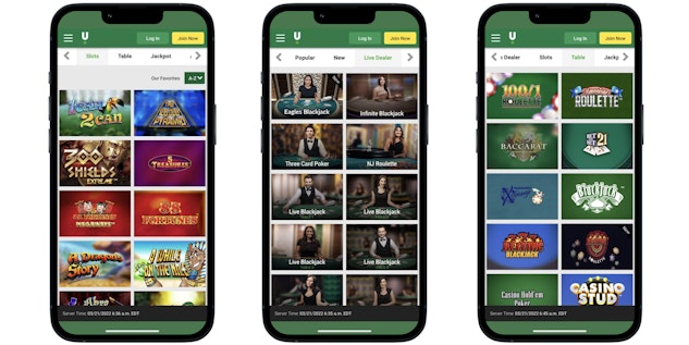 Unibet Casino Mockups