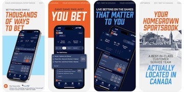 Sports Interaction Ontario app graphics