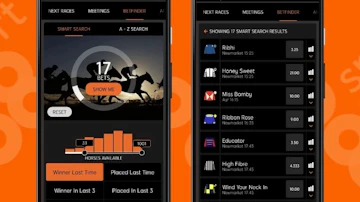 888sport app horse racing betfinder screenshot examples