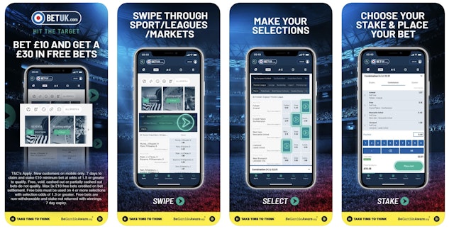 Bet UK App Store iphone screenshots