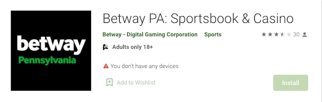 Betway app google play