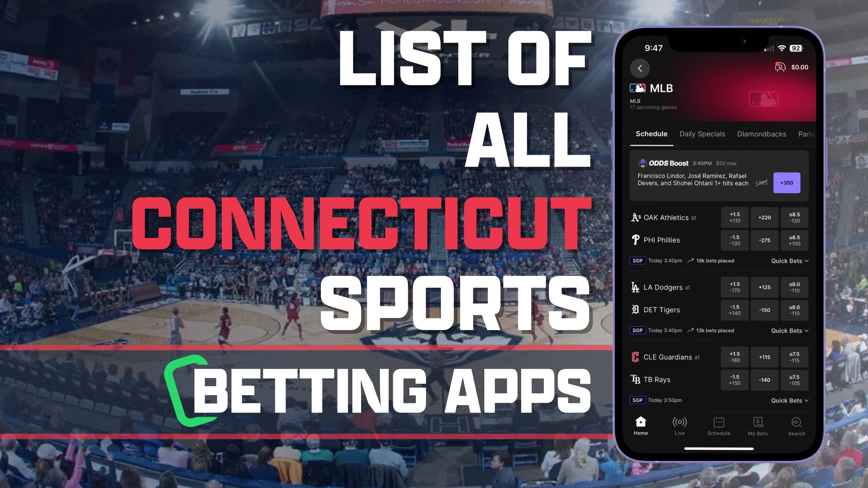 List of All Connecticut Sports Betting Apps