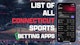 List of all Connecticut Sports Betting Apps Header Image phone Mockup