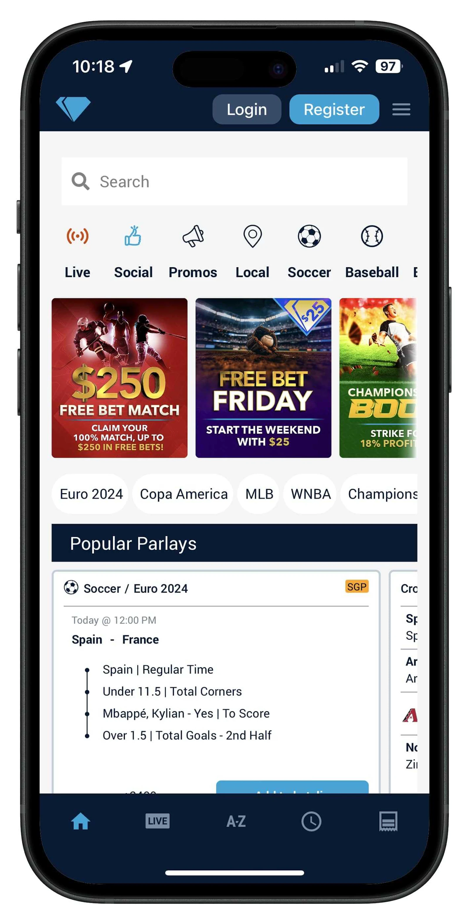 Desert Diamond interface