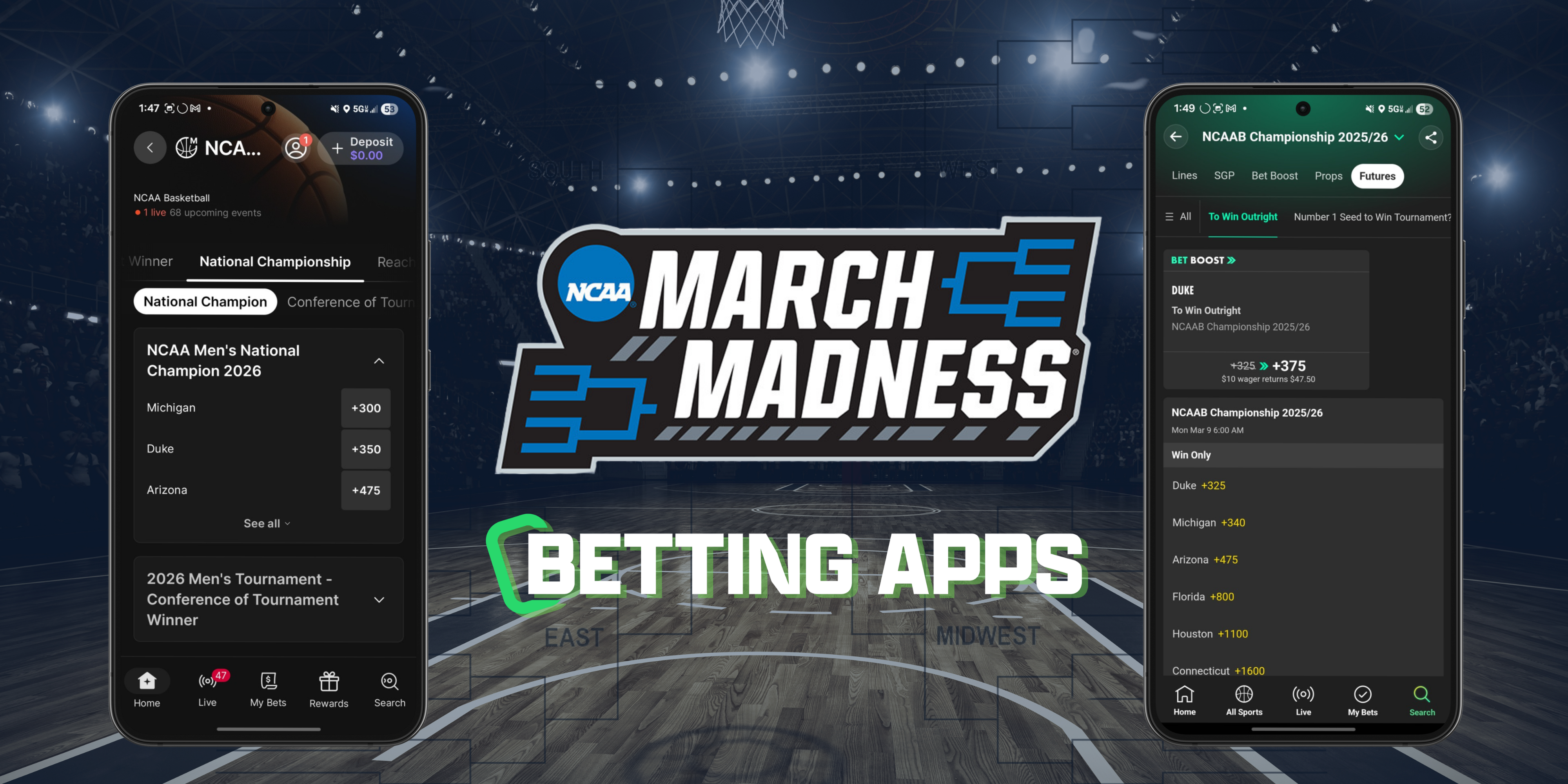 MarchMadness Betting Apps